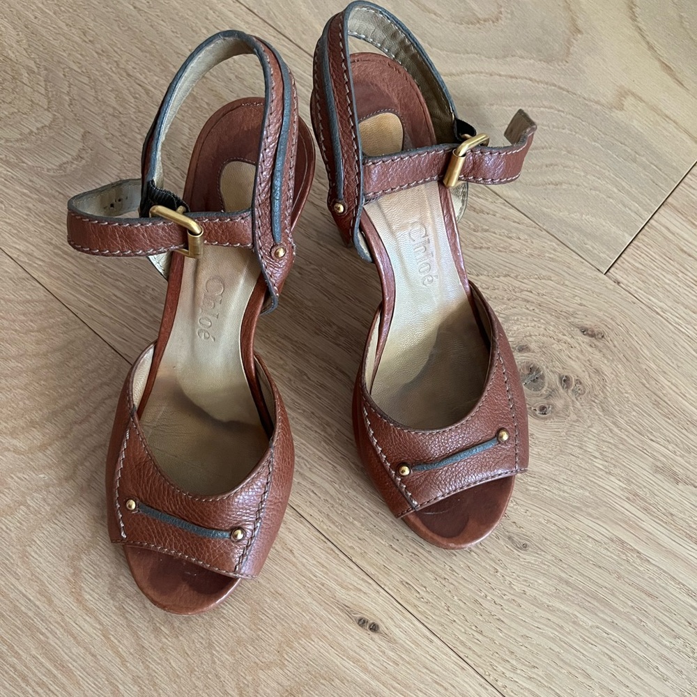 Chloé sandals with chunky heel